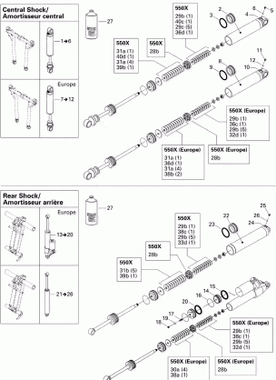 08- Take Apart Shock Rear 550X