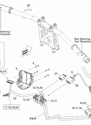 10- Steering Wiring Harness 600HO SDI