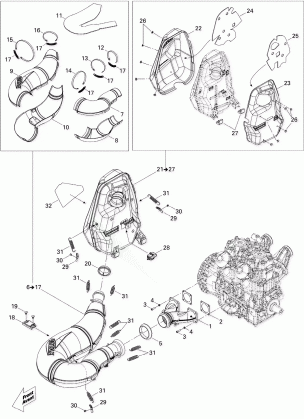 01- Exhaust System 800R