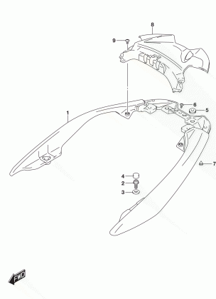 PILLION RIDER HANDLE (AN400AL6 E33)