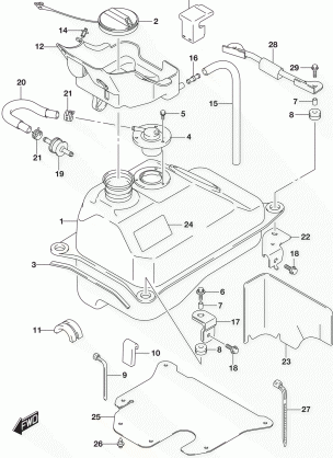 FUEL TANK (AN400ZAL6 E28)