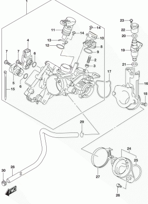 THROTTLE BODY (AN400AL6 E33)