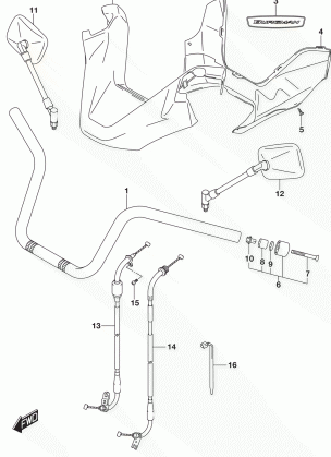 HANDLEBAR (AN400AL6 E33)