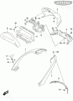 PILLION RIDER HANDLE (AN650ZL6 E28)