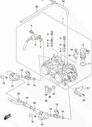 THROTTLE BODY (AN650ZL6 E28)