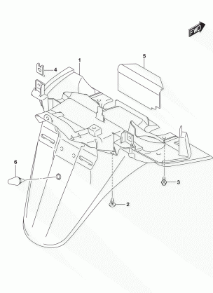 REAR FENDER (UH200AL6 P28)