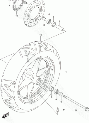 FRONT WHEEL (UH200AL6 P28)