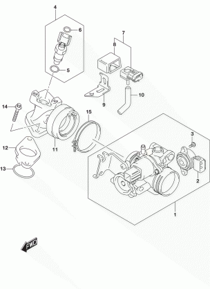 THROTTLE BODY (UH200AL6 P33)