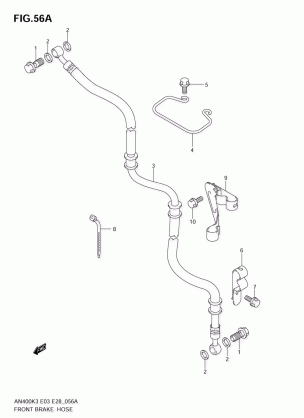 FRONT BRAKE HOSE (AN400K4 / K5 / K6)