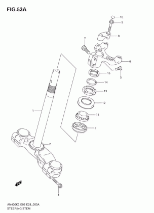 STEERING STEM (AN400SK5 / SK6)