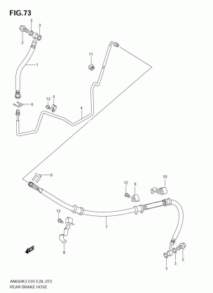 REAR BRAKE HOSE