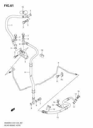 REAR BRAKE HOSE