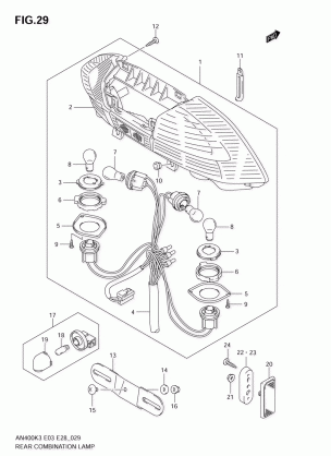 REAR COMBINATION LAMP (AN400K3 / K4 / K5 / K6)