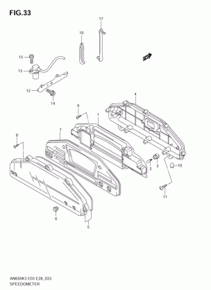 SPEEDOMETER (AN650K3 / K4)