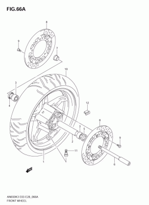 FRONT WHEEL (AN650K4 / K5)