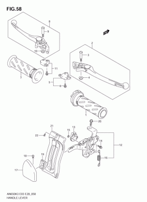 HANDLE LEVER (MODEL K3 / K4)