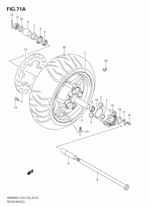 REAR WHEEL (AN650K4 / K5)