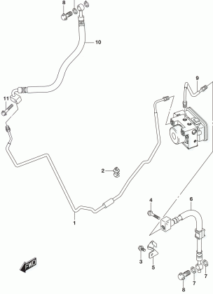 REAR BRAKE HOSE (UH200AL5 P28)