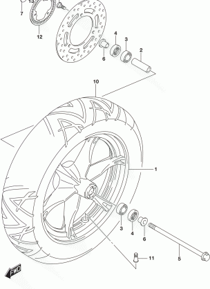 FRONT WHEEL (UH200AL5 P33)