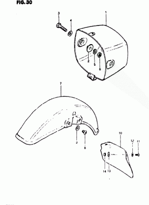 HEADLAMP HOUSING - FRONT FENDER