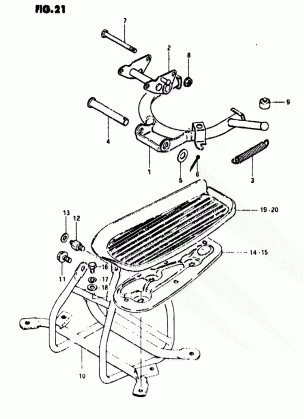 CENTER STAND - FOOTREST