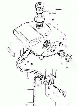 FUEL TANK (MODEL X : ~F.NO.3102977)