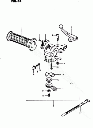 REAR BRAKE - HANDLE SWITCH (FZ50N