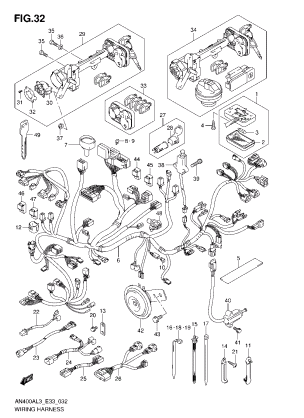 WIRING HARNESS (AN400ZAL3 E28)