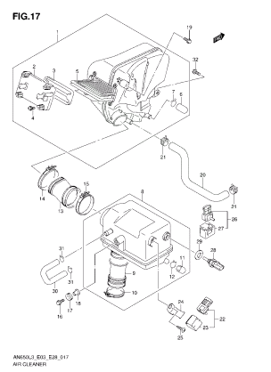 AIR CLEANER (AN650ZL3 E28)