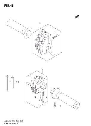 HANDLE SWITCH (AN650L3 E03)