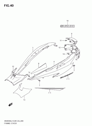 FRAME COVER (AN400A L2 E33)