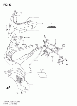 FRONT LEG SHIELD (AN400A L2 E33)