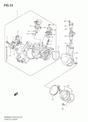 THROTTLE BODY (AN400ZA L2 E28)