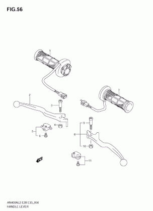 HANDLE LEVER (AN400ZA L2 E28)