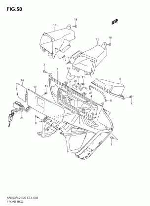 FRONT BOX (AN650A L2 E28)