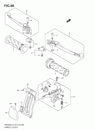 HANDLE LEVER (AN650A L2 E33)