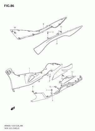 SIDE LEG SHIELD (AN400ZA L1 E33)