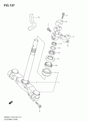 STEERING STEM (AN400ZA L1 E28)