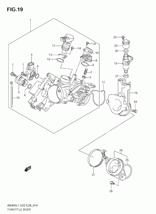 THROTTLE BODY (AN400ZA L1 E28)