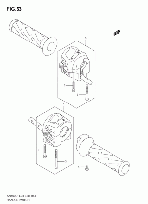 HANDLE SWITCH (AN400ZA L1 E28)