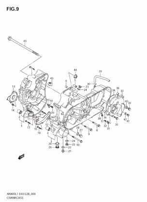 CRANKCASE (AN400ZA L1 E33)