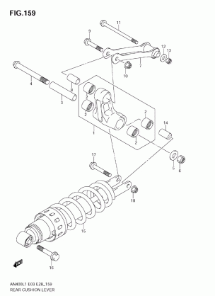 REAR CUSHION LEVER (AN400 L1 E3)