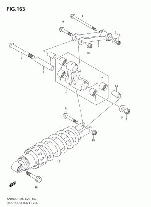 REAR CUSHION LEVER (AN400ZA L1 E33)