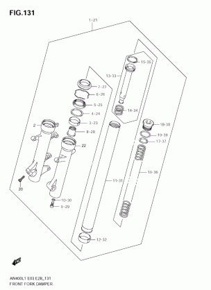 FRONT FORK DAMPER (AN400A L1 E33)