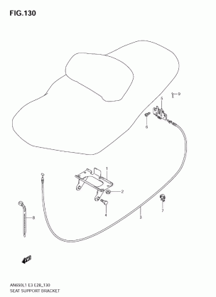 SEAT SUPPORT BRACKET (AN650 L1 E33)