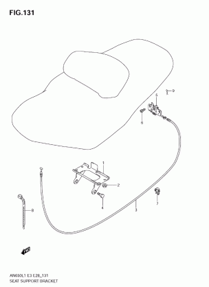 SEAT SUPPORT BRACKET (AN650A L1 E28)