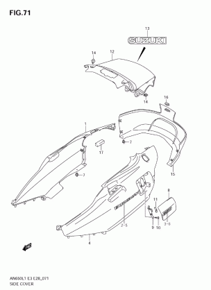 SIDE COVER (AN650 L1 E33)