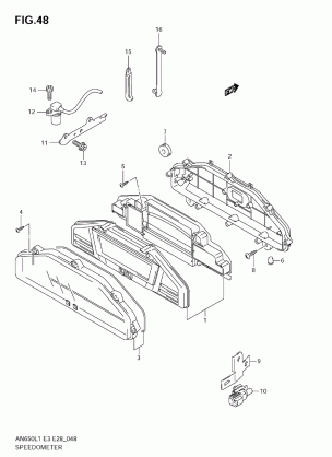 SPEEDOMETER (AN650A L1 E33)