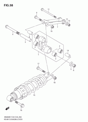 REAR CUSHION LEVER