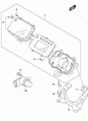 SPEEDOMETER (LT-A400FZL5 P33)